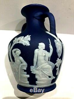 Wedgwood Bleu Cobalt Jasperware 5 Portland Vase Mark Exposition (1929) Mint
