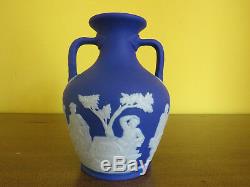 Wedgwood Bleu Cobalt Jasperware 6 Portland Vase 1929 Marque D'exposition (1929)