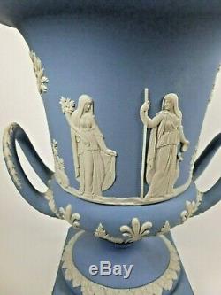 Wedgwood Bleu Jasper Ware Vase C. Perfect 1970