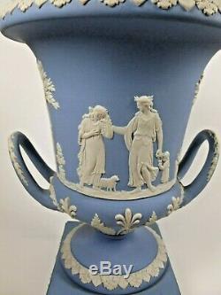 Wedgwood Bleu Jasper Ware Vase C. Perfect 1970