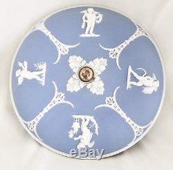 Wedgwood Blue Jasperware 11.25 Lustre Plafonnier Four Seasons