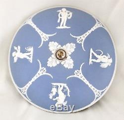 Wedgwood Blue Jasperware 11.25 Lustre Plafonnier Four Seasons