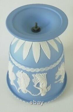 Wedgwood Blue Jasperware Heures De Danse Pot Pourri / Vase
