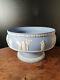 Wedgwood Blue Jasperware Pedestal Fruit Bowl