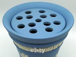 Wedgwood Blue Jasperware Potpourri Jar/beaker