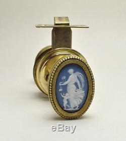 Wedgwood Bouton De Porte En Jasperware Bleu Du Xixe Siècle