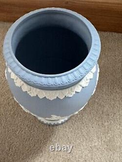 Wedgwood Classique Bleu Jasperware Jasper Ware Grand 20cm Vase Abondante