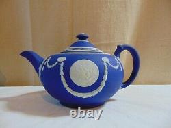 Wedgwood Cobalt Dip Jasper Tea Set Sesquicentennial George Washington 1789-1939