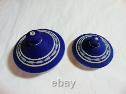 Wedgwood Cobalt Dip Jasper Tea Set Sesquicentennial George Washington 1789-1939