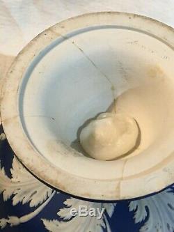 Wedgwood Cobalt Jasperware Paire De Vases D'urnes Urnes Paire