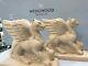 Wedgwood Columbia Griffons Figurines Jasperware Édition Rare Ltd 250 Made Uk Nib