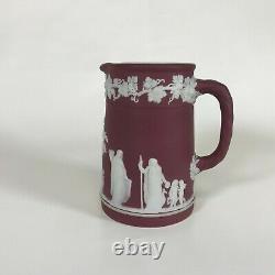 Wedgwood Crimson Dip Jasperware Pitcher 4