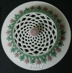 Wedgwood Encens Jasperware Potpourri Tricolor Lilacwhitegreen Rare