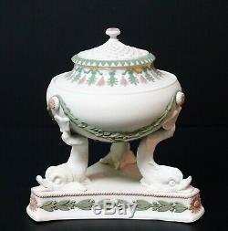 Wedgwood Encens Jasperware Potpourri Tricolor Lilacwhitegreen Rare