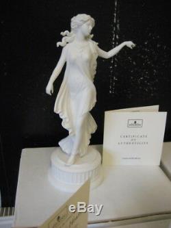 Wedgwood England Set 6 Figurines Bisques Blanches Collection Dancing Hours Femme
