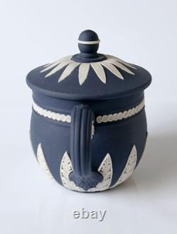 Wedgwood Jasper Tasses à crème anglaise bleu et bleu Portland Édition limitée Jasperware