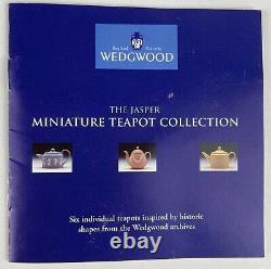 Wedgwood Jasper Ulysse Théière Miniature Jaune Primrose, Mint In Box! Rare