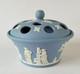 Wedgwood Jasper Bleu Pot-pourri / Coupe &agrave; Pot-pourri Sc&egrave;nes Classiques En Jasperware