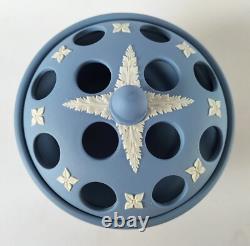 Wedgwood Jasper bleu pot-pourri / coupelle à pot-pourri en jasperware
