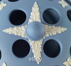 Wedgwood Jasper bleu pot-pourri / coupelle à pot-pourri en jasperware