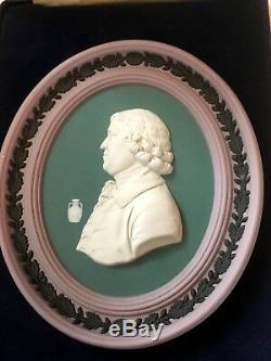 Wedgwood Jasperware 4.5x5.5 Oval Silhouette Portrait Médaillon 4-color Nice