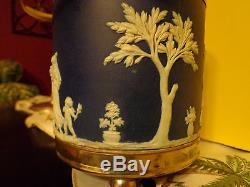 Wedgwood Jasperware Biscuit Pot Sterling LID