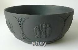 Wedgwood Jasperware Black Basalt Classical Scene Bowl
