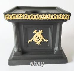 Wedgwood Jasperware Black Cane/yellow Library Collection Encre Well