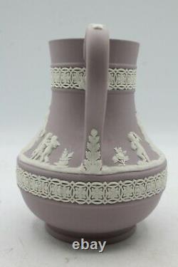 Wedgwood Jasperware Blanc Sur Lilac Etrusque Jug Pitcher 5