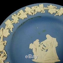 Wedgwood Jasperware Bleu Blanc Sur Boîtes Bibelot Collection Estate Motif Mixte