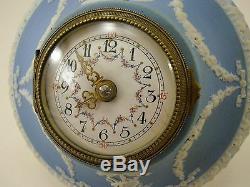 Wedgwood Jasperware Bleu Pâle Uhr Wanduhr Wallclock Antik °