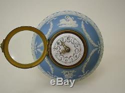 Wedgwood Jasperware Bleu Pâle Uhr Wanduhr Wallclock Antik °