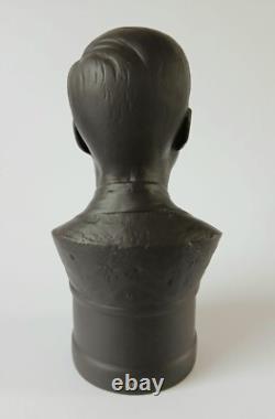 Wedgwood Jasperware Buste Noir JFK John Kennedy Édition Limitée