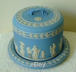 Wedgwood Jasperware Cheese Dome Blue & White Designs Livraison Gratuite