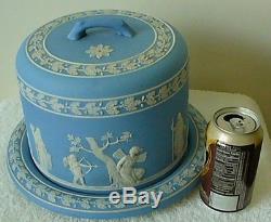 Wedgwood Jasperware Cheese Dome Blue & White Designs Livraison Gratuite