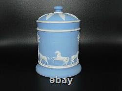 Wedgwood Jasperware Cheval Thème Cigarette Lidée Jar