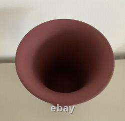 Wedgwood Jasperware Crimson Vin Rouge Vase Large -rare