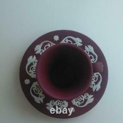 Wedgwood Jasperware Crimson Wine Red Cup&saucer Edition Limitée