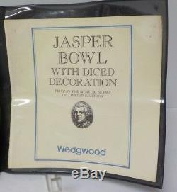 Wedgwood Jasperware Diceware Bol Tricolore 8 Assiettes, Édition Limitée 1979