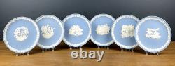 Wedgwood Jasperware Explorant L'Outback Australie 1988 Ensemble Complet de 6 Assiettes