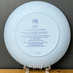 Wedgwood Jasperware Explorant L'Outback Australie 1988 Ensemble Complet de 6 Assiettes