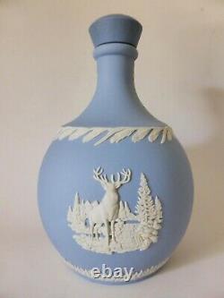 Wedgwood Jasperware Glenfiddich Scotch Whiskey Decanter, Bouteille En Céramique Vintage