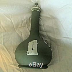 Wedgwood Jasperware Green 10 Humphrey Taylor 1770 Liqueur Bouteille Avec Arrêt Nice