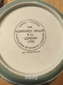 Wedgwood Jasperware Green 7 Humphrey Taylor 1770 Liqueur Bouteille Avec Arrêt Nice