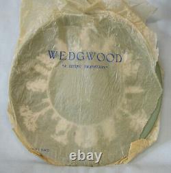Wedgwood Jasperware Green Neoclassical Cake Plate, Ensemble De 9