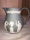 Wedgwood Jasperware Grey Milk Pitcher-rare Color-neoclassical-england