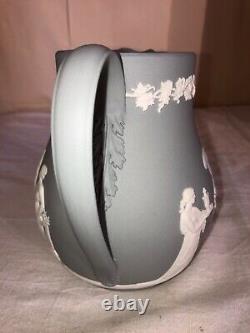 Wedgwood Jasperware Grey Milk Pitcher-rare Color-neoclassical-england