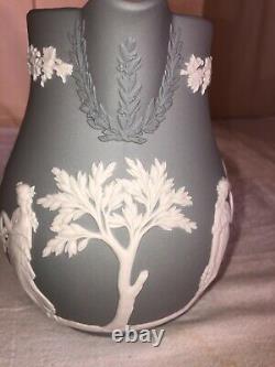 Wedgwood Jasperware Grey Milk Pitcher-rare Color-neoclassical-england