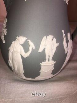 Wedgwood Jasperware Grey Milk Pitcher-rare Color-neoclassical-england