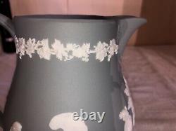 Wedgwood Jasperware Grey Milk Pitcher-rare Color-neoclassical-england